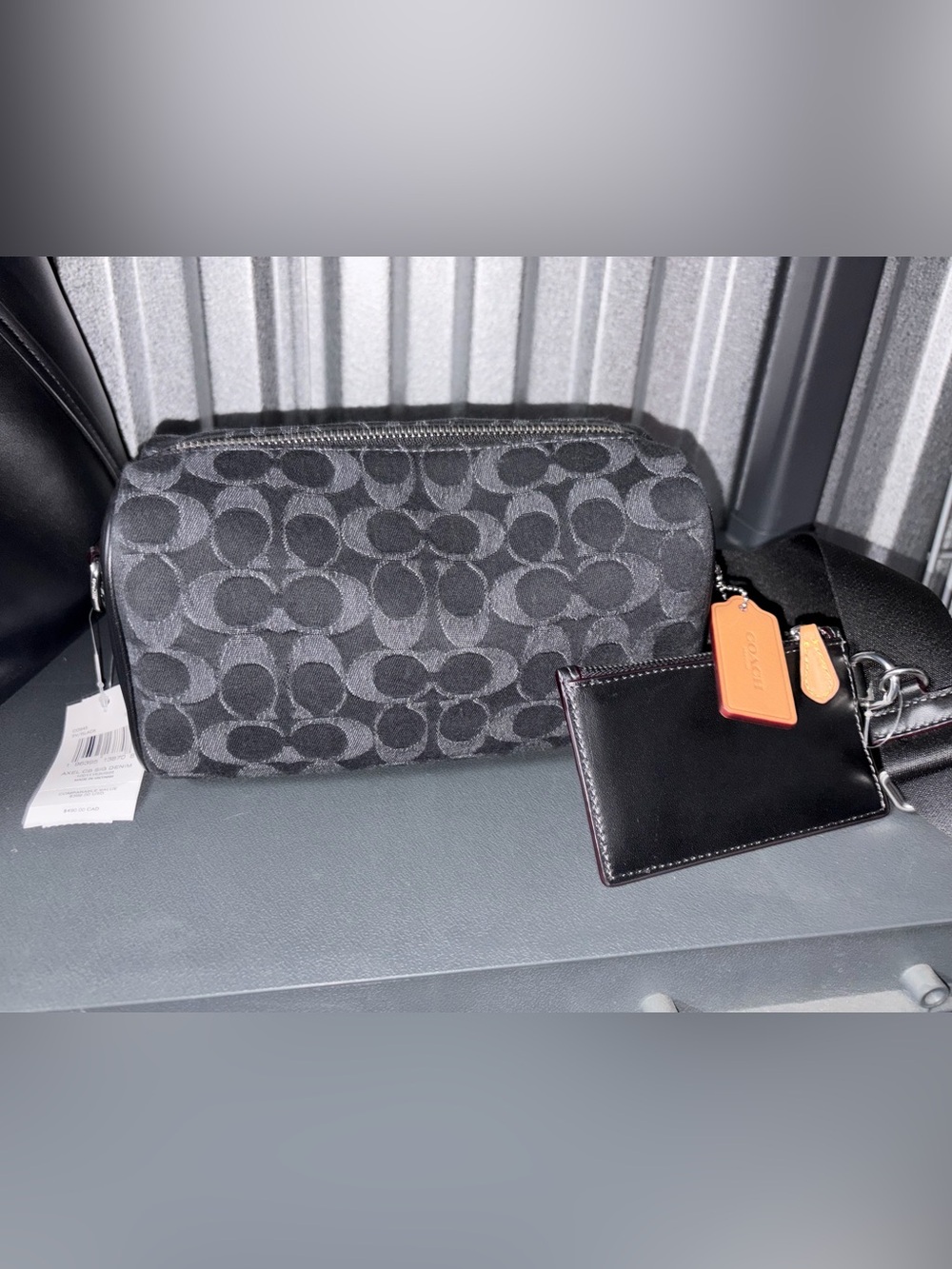 Coach Axel Crossbody In Signature Denim CO945 Black